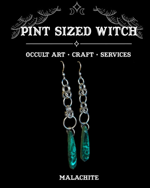 Malachite Earrings