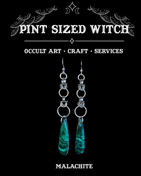 Malachite Earrings