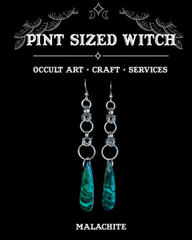 Malachite Earrings