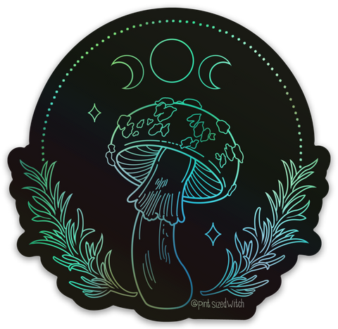 Shroomie Holographic Sticker