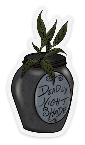 Deadly Nightshade Sticker