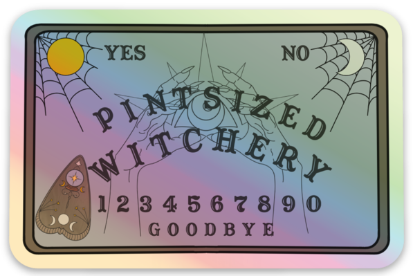 Ouija Board Holographic Sticker