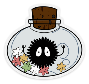 Soot Sprite Jar Sticker